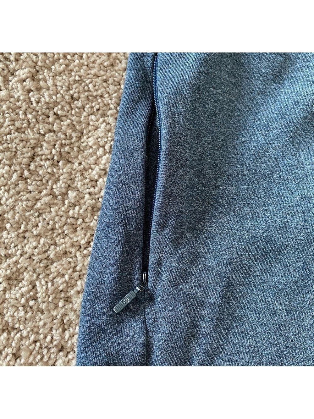 Lululemon Huddle & Hustle Hoodie Heathered Blue Sz 6 Full Zip Sweatshirt - Picture 8 of 12